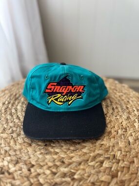 Vintage Snap-On Racing Snapback Hat | 90s | Rare Colorway Adjustable | Retro